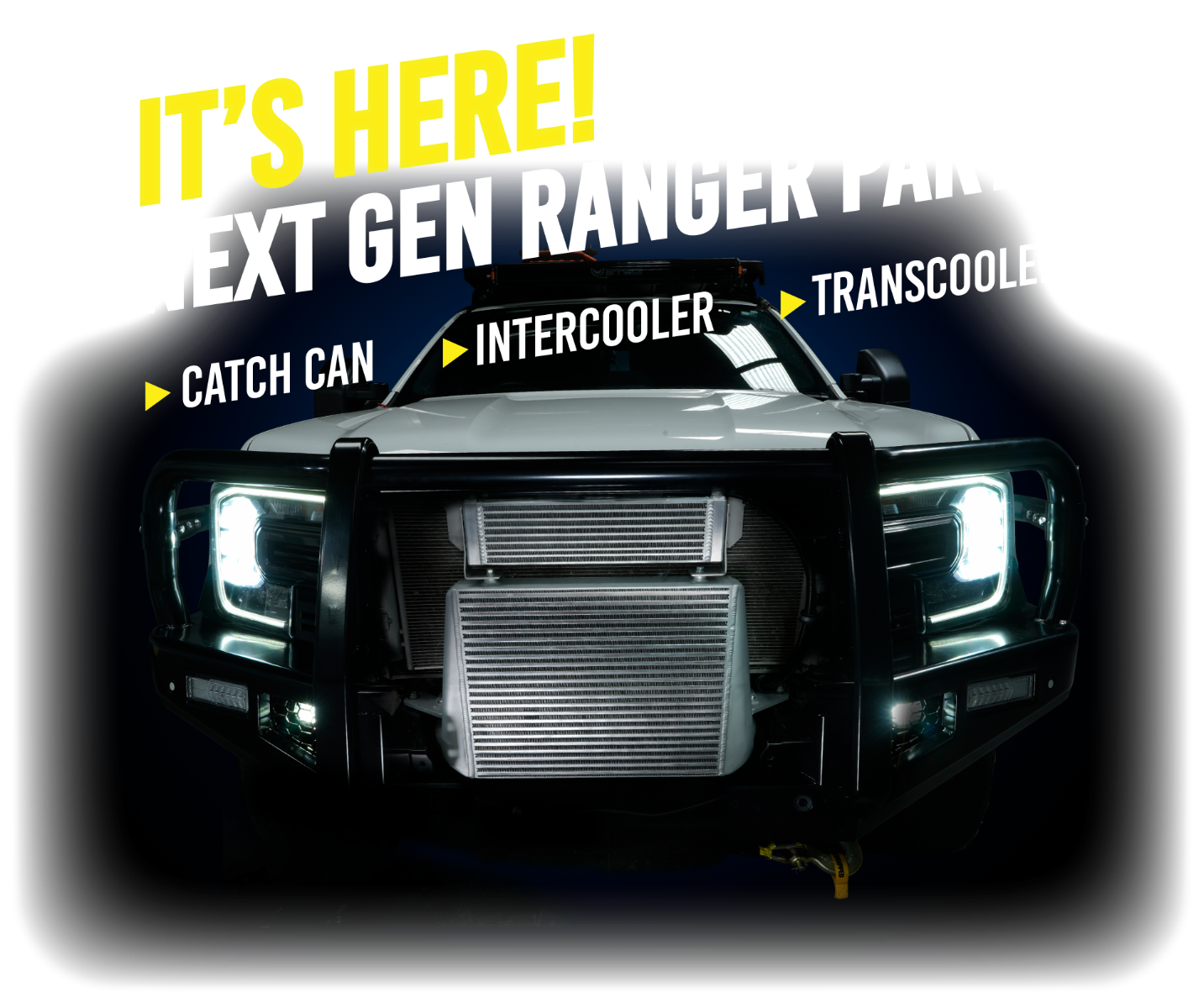 Ford Ranger Next Gen 3 litre V6 Diesel catch can intercooler transmission cooler