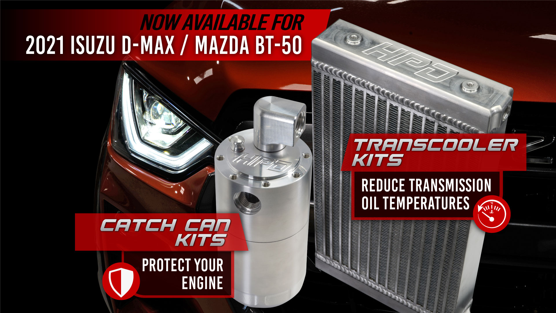 Transcooler & Catch Can Kits Now Available for Isuzu D-Max & Mazda BT-50