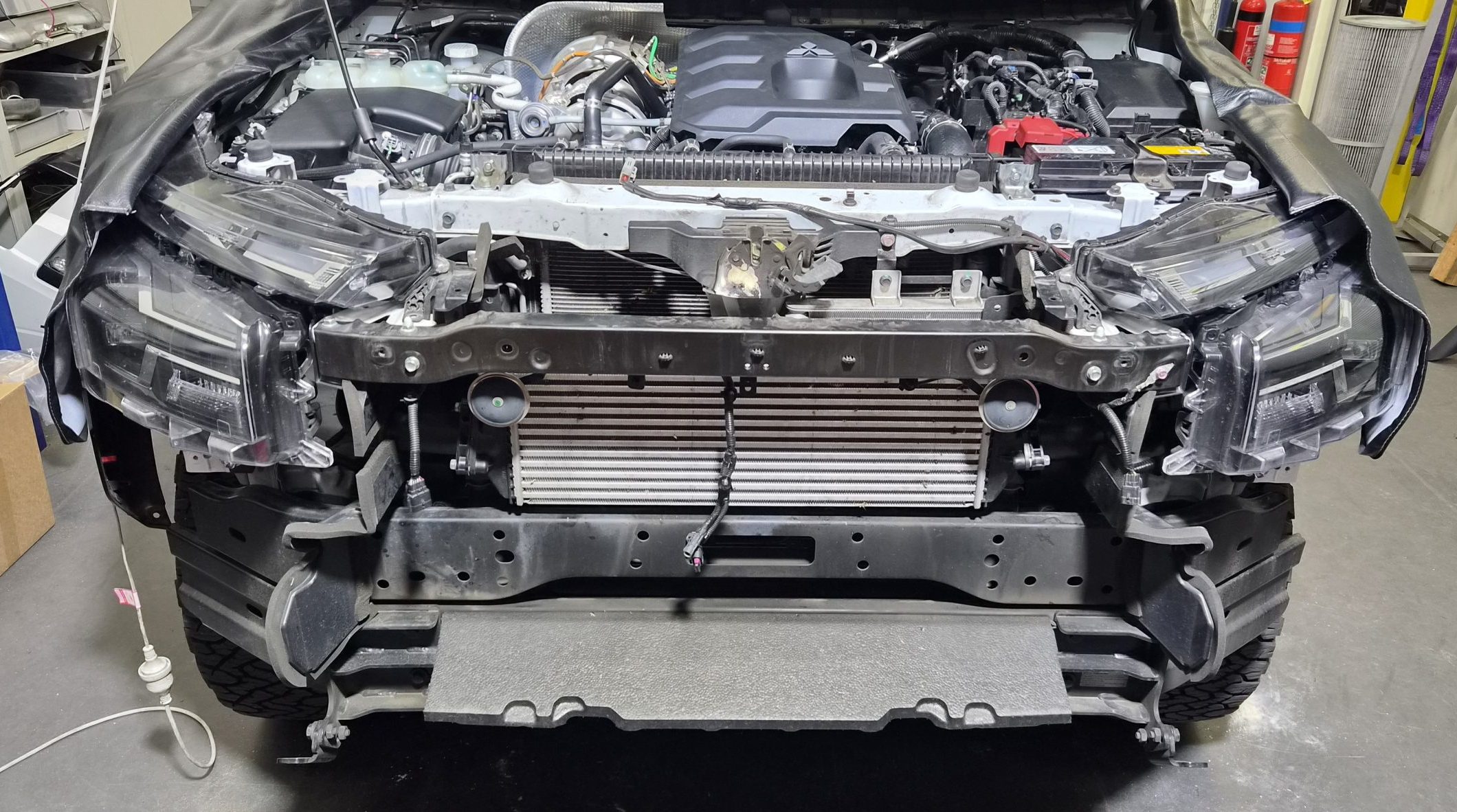Mitsubishi MV Triton Nissan D27 Navara in for research and development work